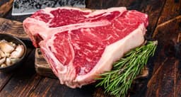 Fiorentina di prussuiana. verdure alla griglia e patate arrosto                           € 9/hg