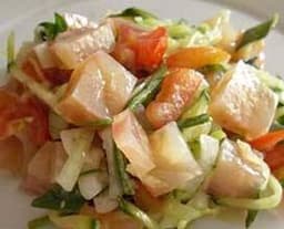 Tendini di vitello, verdurine all'agro di vino