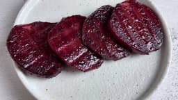 Rapa rosso ai ferri, fonduta di zucca, ricotta di capra