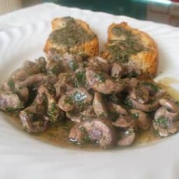 Rognoncino di vitello con cipolle e aceto di vino rosso
