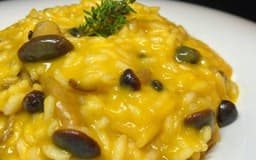 Risotto con zucca delica e funghi porcini (min x 2) (L)